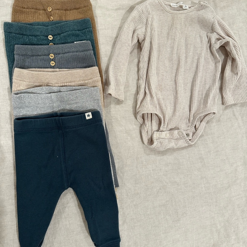 Neutral Baby Onesie and Pants Set